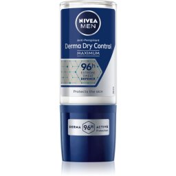 NIVEA MEN Derma Dry Control deodorant roll-on antiperspirant pentru barbati 50 ml