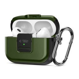 TECH-PROTECT Defender Hook MagSafe compatibila cu Apple AirPods Pro / Pro 2 Olive Green