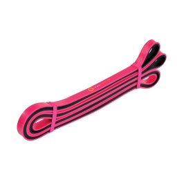 Benzi elastice Banda elastica, Latex, 2250 x 13 x 5 mm, 6.75 - 18 kg, Roz/Negru