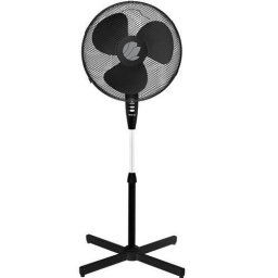 Ventilator cu picior FS 40A 50W, 40cm, 3 viteze, silentios Negru