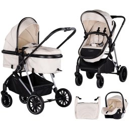 Carucior copii 3 in 1 Chipolino Aura Biscotta