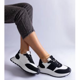 Gemre Adidași negri pe platformă Cremorna