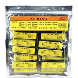 Set garnituri grosime 0,7mm O-RING 16mm-30mm - 750 bucati