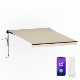 Blumfeldt Copertină CloudShade, Control inteligent, Protecție UV, Montaj pe perete (PG1CloudSh2.5x2Be)