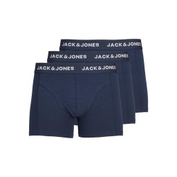JACK & JONES Boxeri 'Anthony' albastru închis / alb