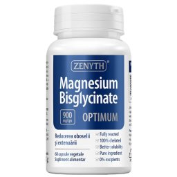Magnesium Bisglycinate Optimum 900mg 60cps Zenyth Pharmaceuticals