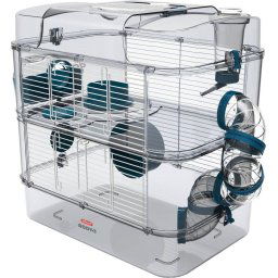 Custi, tarcuri si colivii Cusca pentru hamsteri RODY3 DUO albastra