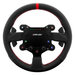 Volan GTS Leather 325mm Quick Release Motorsport Compatibil Alpha Alpha Mini Negru