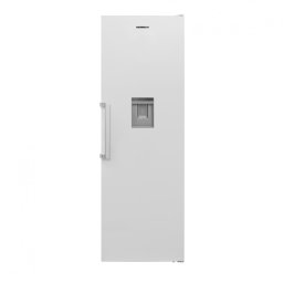 Frigider Heinner HF-V401NFWDE++, Full No frost, Dozator de apa, Clasa energetica: E, Capacitate totala: 389L, Control electronic, lumina LED, 4 rafturi sticla, H 186 cm, Alb