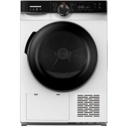 Uscator de rufe Heinner HHPD-M8K3A++, Pompa de caldura, Capacitate 8 kg, Clasa D/A++, 14 Programe, Display LED, Start Intarziat, Cuva iluminata, Blocare accces copii, Alb/Negru