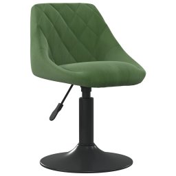 Scaun de bucatarie, verde închis, catifea GartenMobel Dekor