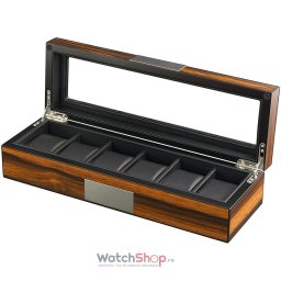 Rothenschild RS-2377-6EB 36.8 x 8.5 x 12 pentru 6 ceasuri, Maro RS-2377-6EB