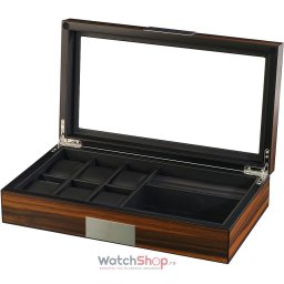 Rothenschild RS-2378-EB 36.5 x 8.5 x 21 pentru 6 ceasuri, Maro RS-2378-EB