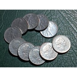 Italia 1967-82 - 50 lire, circulate (10 bucati)