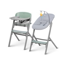 Scaun de masă pentru copii KINDERKRAFT SELECT LIVY Premium Olive green + șezlong CALMEE