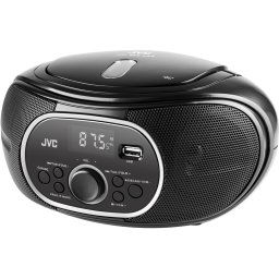 Microsistem audio JVC RD-E221B, Tuner FM, CD player, Negru