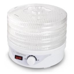 Uscator de fructe si legume Esperanza EKD003, 250W, 5 nivele, Ventilator, Alb