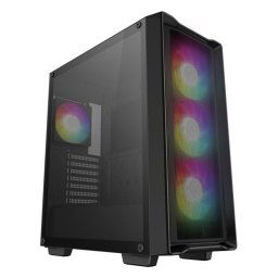 Carcasa Deepcool CC560 MESH V2, ventilatoare ARGB, Negru