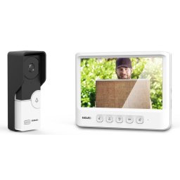 Interfon video EVOLVEO DoorPhone IK06, kit cu memorie si display color