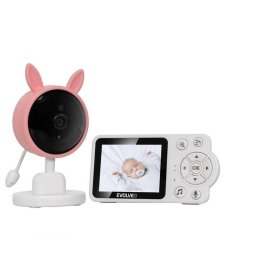 Monitor video pentru copii EVOLVEO Baby Monitor N3, pana la 300 m, Roz