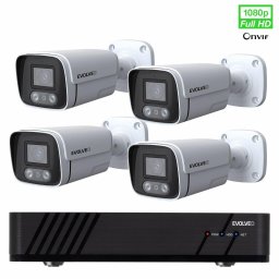 Sistem de camere de securitate EVOLVEO Detective IP8 SMART, NVR, 4 camere