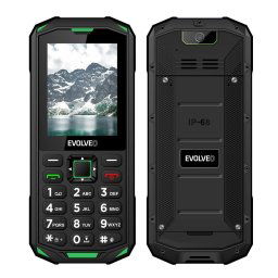 Telefon Evolveo StrongPhone X5, Dual SIM rezistent la apa si socuri,32 MB RAM, 2G, Negru-Verde