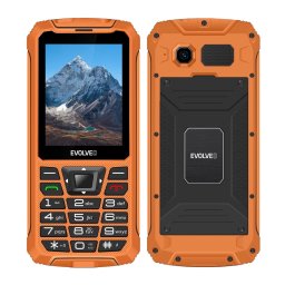 Evolveo StrongPhone Z6, telefon rezistent la apa si durabil Dual SIM, 32 MB RAM, 2G, Portocaliu