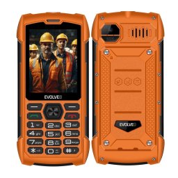 Evolveo StrongPhone H1,telefon rezistent si impermeabil, Dual SIM, IP68, 32 MB RAM, 2G, Portocaliu