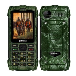 Evolveo StrongPhone H1, telefon Dual SIM rezistent si impermeabil, camuflaj de vanatoare