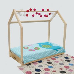 Pat casuta, natur, 140X70, U-Grow