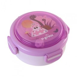 Cutii alimentare Caserola termica 2 in 1 cu lingurita si furculita pentru copii , mov