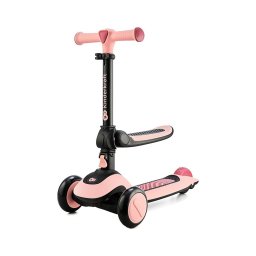 Trotinetă pentru copii KINDERKRAFT 2 în 1 HALLEY Rose pink