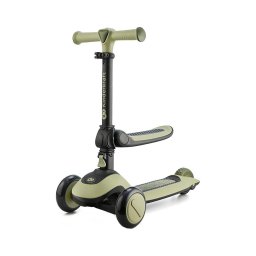 Trotinetă pentru copii KINDERKRAFT 2 în 1 HALLEY Grassland