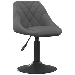 Scaun de bucatarie, gri închis, catifea GartenMobel Dekor