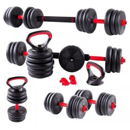Set greutati fitness 6in1 FitTronic 40 kg