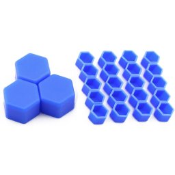 Set 20 capace prezoane 17" ALBASTRE din Silicon pentru jante