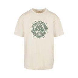 Mister Tee Tricou 'New Order' bej / gri fumuriu / verde închis / portocaliu
