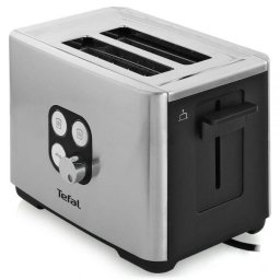 Prajitor de paine Tefal TT420D30, 900W, Functie de dezghetare si reincalzire, 7 niveluri, Inox/Negru