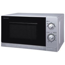Cuptor cu microunde Sharp R20DS, 20 l, 800 W, Mecanic, Silver