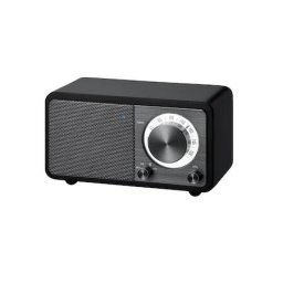 Mini radio FM Bluetooth Sangean WR-7, negru, MP3 Player, Material lemn, Bluetooth