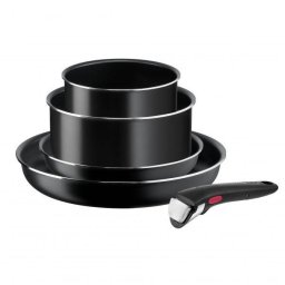 Set 5 piese Tefal Easy Cook & Clean starter kit, tigaie 22cm/28cm, cratitcioara 16cm/20cm, maner
