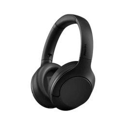 Casti audio wireless Philips TAH8506BK/00 supraauriculare, Hi-Res Audio, ANC, Bluetooth v.5, aplicatie mobila, redare 60 h, incarcare rapida, compatibil asistent vocal, negru