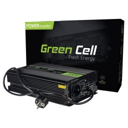 Green Cell INV07 adaptoare si invertoare de curent Auto 300 W Negru