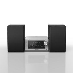 Panasonic SC-PM704EG-S Sistem stereo compact micro HiFi cu CD, radio DAB+/FM, USB si Bluetooth, difuzoare de 80 W, control bas, argintiu