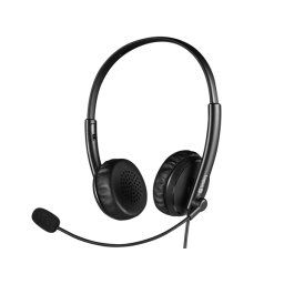Sandberg 126-21 casca audio & casca cu microfon Casti Prin cablu Banda de fixare pe cap Birou/Call center Negru (126-21)