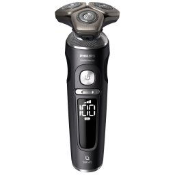 Aparat de ras pantru barbati cu capete rotative, Philips Shaver S9000 Prestige SP9840 32, Gri