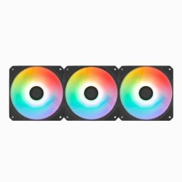 Set 3 ventilatoare Link 3-Pack 120mm iluminare aRGB Negru