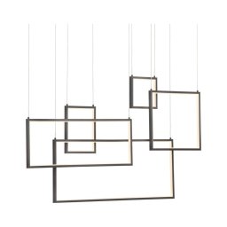 Lustră LED dimabilă pe cablu Redo 01-2318 PLANA LED/80W/230V negru