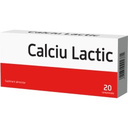 Calciu Lactic 20 cpr