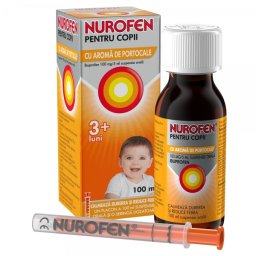 Nurofen, Sirop cu aroma de portocale pentru copii 3 luni + 100ml